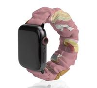 Unicorms Ice-Cream And Doughnuts Elastic Scrunchie Watch Bands Bracelet Strap Compatible with IWatch Series 6 5 4 3 2 1 Black-style 38mm/40mm