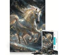 Unicorn 1000-piece Jigsaw Puzzles Brain Training Fun Tight Interlock No Gaps Bonding Activity for Loved Ones (38x52cm)