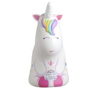 Unicorn 2-in-1 Kids Hair Shampoo & Body Wash - 400ml (2D) | Fruity Floral Scent | Vegan, Paraben-Free, Natural | Hydrating & Dermatologically Tested Head-to-Toe Wash for Children Ages 3+