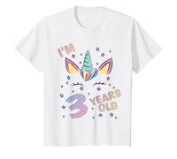 Unicorn 3rd birthday i'm 3 years old girl unicorn design T-Shirt