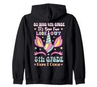 Unicorn 4th Grade Graduation Hello 5th Grade Last Day School Zip Hoodie