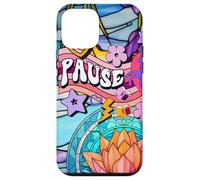 Unicorn 60s Zen Spiritual Meditation Affirmation And Pause Case for iPhone 12 mini