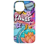 Unicorn 60s Zen Spiritual Meditation Affirmation And Pause Case for iPhone 14