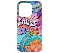 Unicorn 60s Zen Spiritual Meditation Affirmation And Pause Case for iPhone 14 Pro