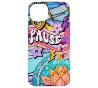 Unicorn 60s Zen Spiritual Meditation Affirmation And Pause Case for iPhone 15 Plus