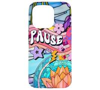 Unicorn 60s Zen Spiritual Meditation Affirmation And Pause Case for iPhone 15 Pro