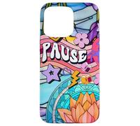 Unicorn 60s Zen Spiritual Meditation Affirmation And Pause Case for iPhone 15 Pro Max