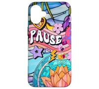 Unicorn 60s Zen Spiritual Meditation Affirmation And Pause Case for iPhone 16 Plus