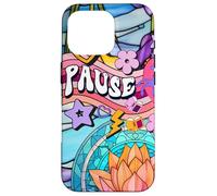 Unicorn 60s Zen Spiritual Meditation Affirmation And Pause Case for iPhone 16 Pro