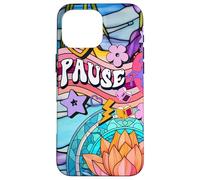 Unicorn 60s Zen Spiritual Meditation Affirmation And Pause Case for iPhone 16 Pro Max