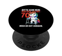 Unicorn 70th Birthday Bitte Kein Neid - 70 Jahre alt PopSockets Adhesive PopGrip
