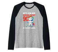 Unicorn 90th Birthday Bitte Kein Neid - 90 Jahre alt Raglan Baseball Tee