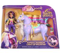 Unicorn Academy Age 4+, Sophia & Interactive Rainbow Light-up Wildstar Unicorn Toy with Lights, Sounds and Music, Dolls and Unicorn Toys for Girls Aged 4 and up
