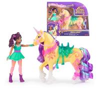 Unicorn Academy, Ava & Leaf Power of Friendship Set with Translucent Saddle & 2 Power Accessories, Dolls & Unicorn Toys for Girls Ages 4 and up