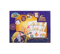 Unicorn Academy | Blow Pens | 6 Stencils | Airbrush Art Set | Airbrush-style blow pen colouring set with stencils