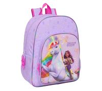 UNICORN Academy - Children's School Backpack, Children's Backpack, Adaptable to Trolley, Ideal for School Children, Comfortable and Versatile, Quality and Resistance, 33 x 14 x 42 cm, lilac, M, Casual