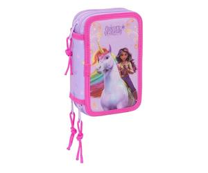 UNICORN Academy - School Pencil Case with 37 Tools Included, Children's Pencil Case, Child, Ideal for Children from 5 to 14 Years, Comfortable and Versatile, Quality and Resistance, 12.5 x 5.5 x 19.5