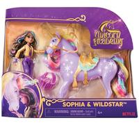 Unicorn Academy, Small Doll Set with 2 Riding Accessories and Hair Styling Tool, Dolls and Unicorn Toys for Girls Aged 4 and up