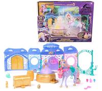 Unicorn Academy, Starglow Fountain & Stable Playset with Wildstar, Lights and Sounds, 24 Accessories, Dolls and Unicorn Toys for Girls Aged 4 and up