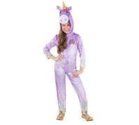 Unicorn Academy Wildstar Unicorn Costume for Kids, Official Licensed Magical Unicorn Academy Outfit Purple Character Onesie Hooded, Girls Fantasy Fancy Dress Birthdays, Roleplay, Halloween, Age 10-12