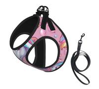 Unicorn Accessories03 Print Dog Harness Adjustable Walk Puppy Harnesses Leash Clips Pet Harnesses Training Pet Vest