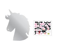 Unicorn Acrylic Mirror Effect Wall Decal for Bedroom Decoration