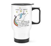 Unicorn Always Be Yourself Travel Mug Cup with Handle