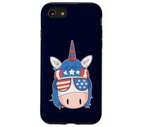 Unicorn America Independence Day 4th July USA Flag Girl Boy Case for iPhone SE (2020) / 7 / 8