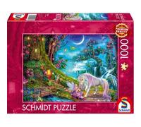 Schmidt Unicorn and Elf Among the Trees Jigsaw Puzzle (1000 Pieces)