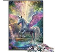 Unicorn Angel Jigsaw Puzzles for Adults 1000 Piece Puzzle, for Age 14+ Home Art Decor Family Games Christmas Birthday Gifts (26x38cm)