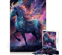 Unicorn at Starry Sky 1000 Piece Jigsaw Puzzles for Adults Jigsaw Brain Wellness Calm Recreation Perfect Lock Festive Gift (38x52cm)