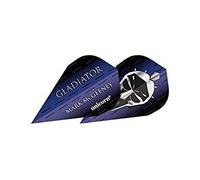 Unicorn Authentic Dart Flights | Mark McGeeney Gladiator Blue Design | DXM Shape| Durable 100 Micron Polyester PET