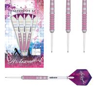 Unicorn Autograph Pink Ringed 80% Tungsten Steel Tip Darts - 19g to 30g
