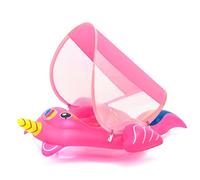 Unicorn Baby Swimming Float, Baby Inflatable Pool Float with UV Sun Canopy Seat for 6-36 Months, Baby Girl Inflatable Baby Swimming Ring Pool Float fo Newborn Baby Learn to Swim