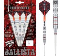 (21G) Unicorn Tungsten Darts Set 4 Gripper Shafts Ballista Flights Barrels 21/23/25G