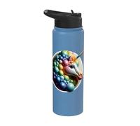 Unicorn Balloon 3D Rainbow Various Dream Horse CSD Stainless Steel Insulated Water Bottle