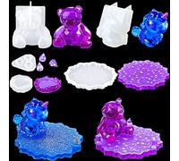 Unicorn & Bear Animal Resin Silicone Mould Cell Phone Stand - DIY Craft Bracket for Various Mobile Phones