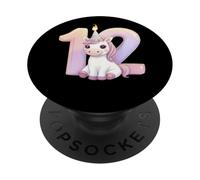 Unicorn Birthday 12th Magical Party PopSockets Adhesive PopGrip