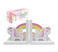 Unicorn Bookends for Kids - Unicorn Book Ends for Kids Room, Kids Bookends for Shelves, Kids Book Ends to Hold Books, Kids Bookends for Girls, Kid Bookends for Nursery, Kids Book Ends for Shelves