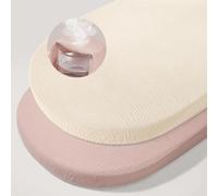 Unicorn Castle Basket Fitted Sheets,2 Pack Muslin Bassinet Sheets for Boys and Girls,Baby Crib Fitted Sheets Fit for Oval Rectangle Matress,85×43 cm,Purple Beige