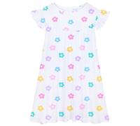 Unicorn Castle Girls Nightgowns Toddler Nighties Soft Sleepwear Cute Nightdress Kids Nightwear for Girl,White,3-4 Years