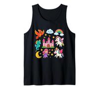 Unicorn Castle Rainbow Dreams Fantasy Tank Top