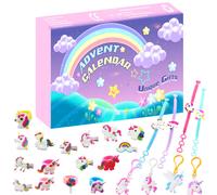 (Unicorn) Christmas Minecraft Figures 24 Days Countdown Advent Calendar Toys Surprise Xmas Gifts