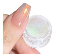 Unicorn Chrome Nail Powder Sunset Glow Mirror Effect Lemon Glow Mermaid Nail Glitter Pigment Powder Aurora Gold Chrome Powder for Nails Design Manicure Nails Supplies