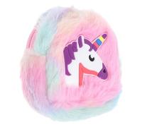 Unicorn Coin Purse with Keychain, Plush Polyester Cartoon Zipper Pouch | Lightweight Protective Finish, Girls and Lady Use, Metal Accent, Compact Carry, Gift Choice