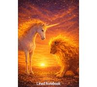 Unicorn college ruled lined notebook journal