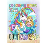 UNICORN Coloring Book: A Magical Coloring Journey with Unicorns & Mermaids