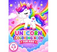 Unicorn coloring book for kids: Cute and Easy Designs with Big Bold Pages for Ages 4-8 | Fun Magical Activity Book for Preschool and Young Kids | Perfect for Girls and Boys