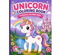 Unicorn Coloring Book: Magical Adventures & Beautiful Dreams | 50 Cute and Easy Fantasy Coloring Pages: A Relaxing Coloring Book with Bold, ... Cozy Bedrooms, Nature, and Fantasy Adventures
