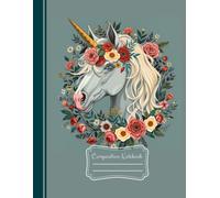 Unicorn Composition Notebook: College Ruled, Cute Aesthetic Unicorn Journal for School, College, Office, and Work, Notes, Writing, Planning & Creativity